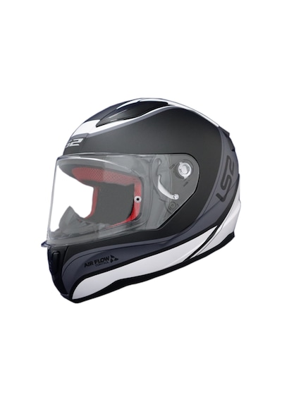 Ls2 Rapıd Deeper Mat Beyaz-Siyah Full Face Kask