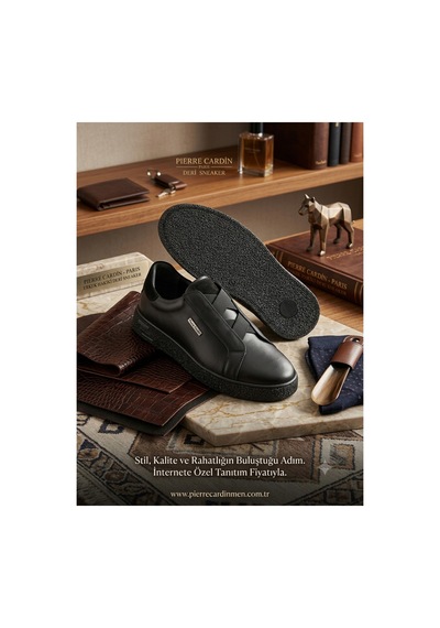 Pierre Cardin Erkek Siyah Hakiki Deri Sneaker Günlük Ayakkabı Kauçuk Taban Özel Seri Tarz Model Pierre Cardin Erkek Siyah Hakiki Deri Sneaker Günlük Ayakkabı Kauçuk Taban Özel Seri Tarz Model
