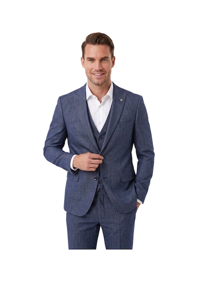 Deepsea Lacivert 3 Parça Slim Fit Yelekli Erkek Takım Elbise Çift Yırtmaçlı Modern Kesim 2601631 Deepsea Lacivert 3 Parça Slim Fit Yelekli Erkek Takım Elbise Çift Yırtmaçlı Modern Kesim 2601631