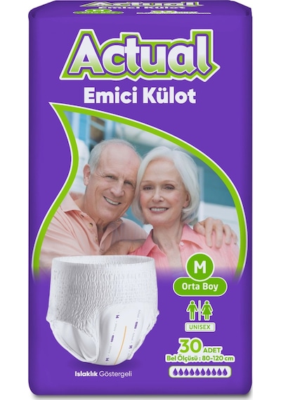 Actual Yetişkin Emici Külot Hasta Bezi Medium 30'lu M