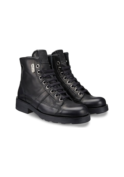 Bot Kadın Oxw002400 Oxs Frank 0024 Mıd D Leather Black Siyah