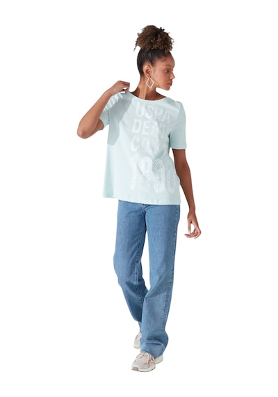 U.S. Polo Assn. Kadın Bisiklet Yaka Tişört 1570800 Nil