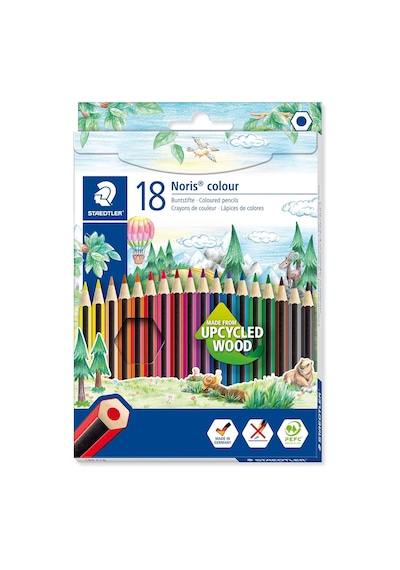 Staedtler 185 C18 Noris Kuru Boya Kalemi 18'li Genel