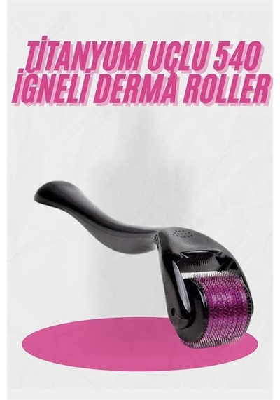 Dermaroller Titanyum 540 Iğneli 1 Mm Saç Kaş Sakal Serum Kullanıma Uygun Mh-hs9836-3231