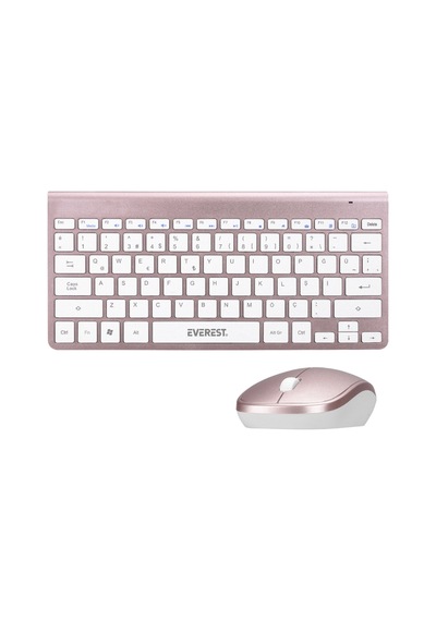 Everest KB-BT72 Elite Rose Gold Ultra Ince Kablosuz Q Klavye + Mouse Set Everest KB-BT72 Elite Rose Gold Ultra Ince Kablosuz Q Klavye + Mouse Set
