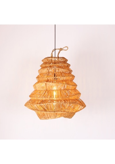 Rattan Olivia Aydınlatma 60x60 Cm Naturel