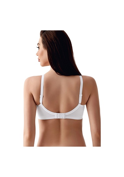 New Bra Newbra Lingerie 35-2303 Kadın D Cup Toparlayıcı Balensiz Min. Sutyen Beyaz