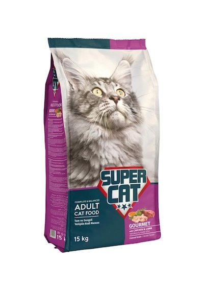 Super Cat Gurme Yetişkin Kedi Maması 15 KG