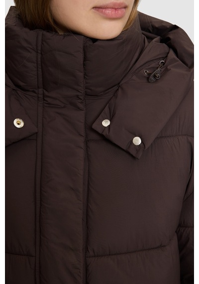 U.S. Polo Assn. Kadın Koyu Kahverengi Kaban 50328213-vr084