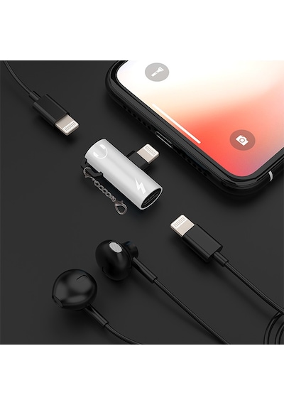 Ally Lightning to Dual Lightning Dönüştürücü Adaptör Gümüş