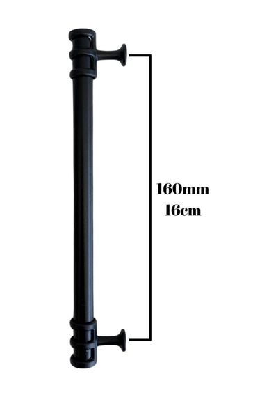 Dsyapıaksesuar Detay Krom Boru Dolap Kulpu Mobilya Kulpu 160mm Siyah 160mm Diğer