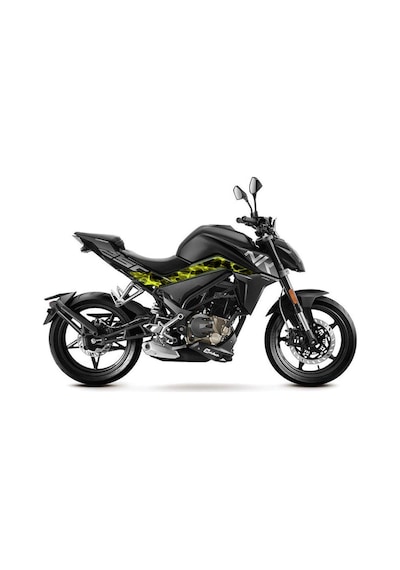 2023 Cfmoto Nk250 Freddie's Jacket Sarı Orta Şase Sticker Etiket Modeli