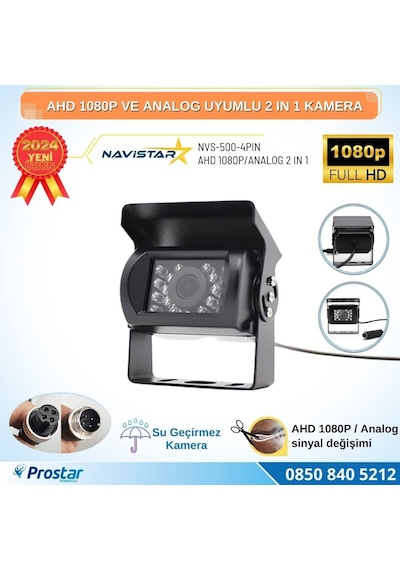 Şapkalı Ahd 1080p Ve Analog Pal Çevirilebilir Gece Görüşlü Metal