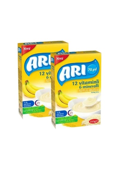 Arı Mama Sütlü Muzlu Pirinç Unu 250 Gr X 2 Adet