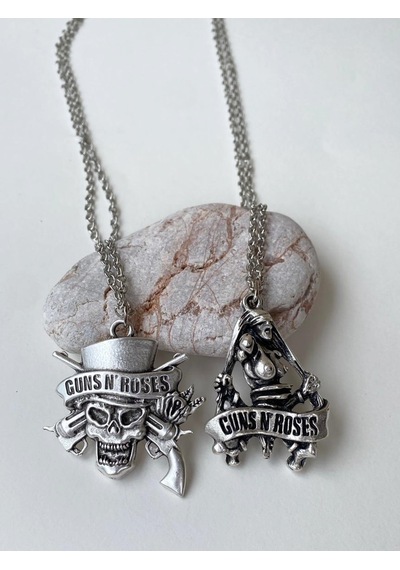 Paytak Moda Guns'n Roses Kolye Rock 2'Li Bff Best Friends Zincir Kolye Pytkznb