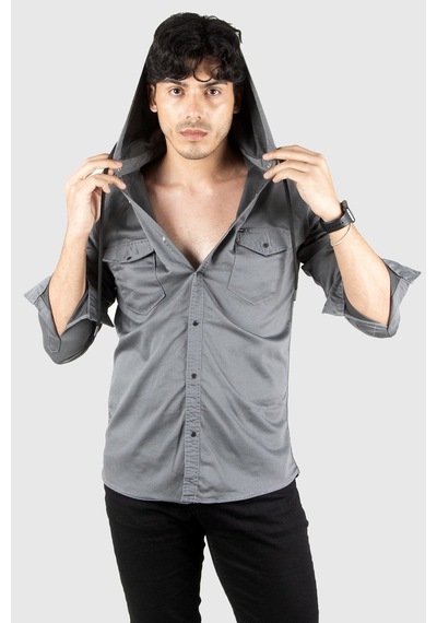 Deepsea Erkek Füme Kapüşonlu Slim Fit Dar Kesim Gömlek Likralı Pamuklu Likralı Kot Gömlek 2300396 Füme Deepsea Erkek Füme Kapüşonlu Slim Fit Dar Kesim Gömlek Likralı Pamuklu Likralı Kot Gömlek 2300396 Füme