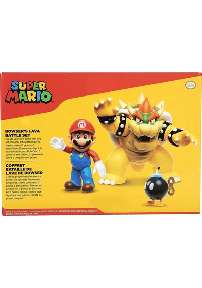 Nintendo Mario Ve Bowser Lava Savaşı Figür Lisanslı 18cm