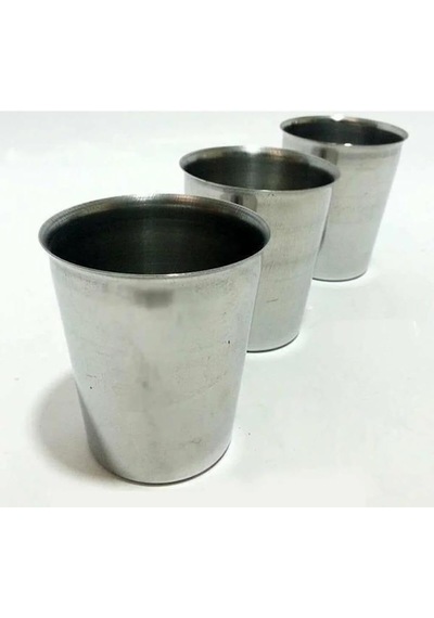 3 Adet Set Standart Boy 8,5cm Paslanmaz Çelik Bardak Kırılmaz Garantili Bardak Diğer