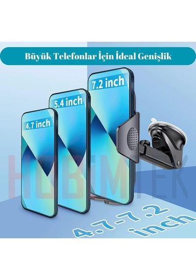 Hepu Teleskopik Vantuzlu Araç İçi Telefon Tutucu Ha-a11