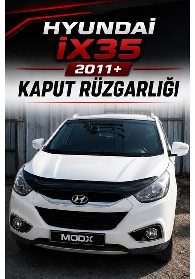 Hyundai İx35 2011+ Araca Özel Kaput Rüzgarlığı 4mm