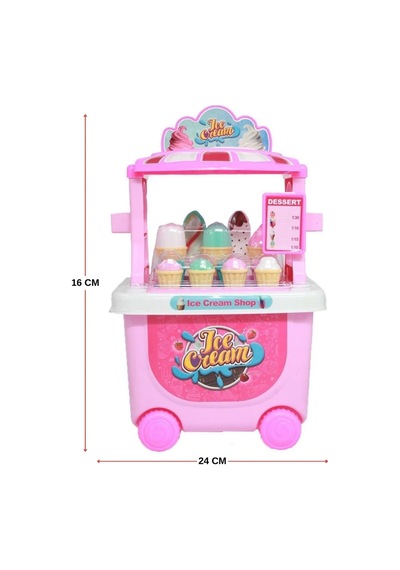 Global Toys Tekerlekli Oyuncak Dondurma Arabası