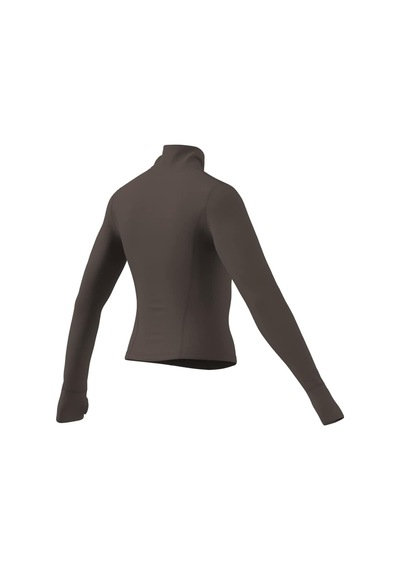 Adidas Kadın Ceket 3-strıpes Studıo Zip Through Jacket Ky7998 Kahverengi