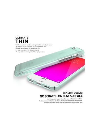 Ringke Slim Frost Apple Uyumlu iPhone 6s/ 6 İle Kılıf Pink