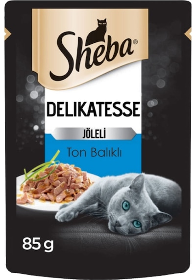 Sheba Delikatesse Ton Balıklı Jöleli Pouch Yetişkin Kedi Yaş Maması 85 G