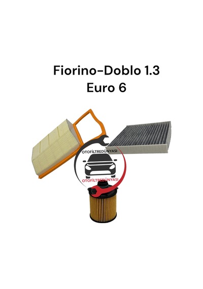 Fiat Fiorino Euro 6 Filtre Bakım Seti Karbonlu Polen (3LÜ SET)