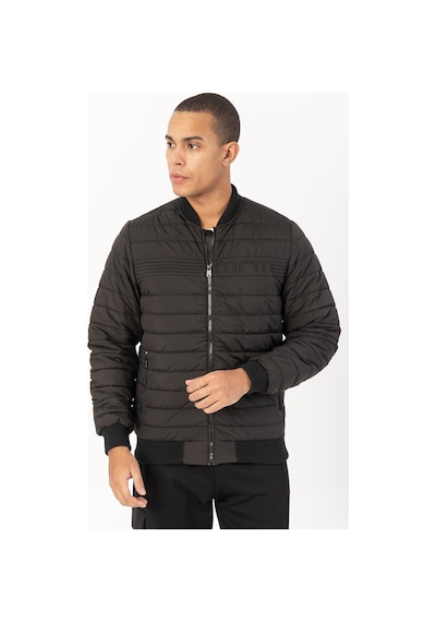 Maraton Sportswear Regular Erkek Hakim Yaka Takma Kol Outdoor Siyah Mont 21741-siyah Siyah