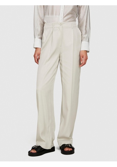 Sisley %100 Viskoz Önü Pileli Geniş Paça Pantolon Kadın Bej Pantolon - 324p49nmlf057