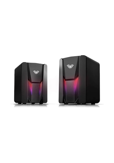 N-108 1+1 Usb/aux Stereo 2.0 Rgb Masaüstü Gaming Oyuncu Hoparlör Speaker Ses Sistemi