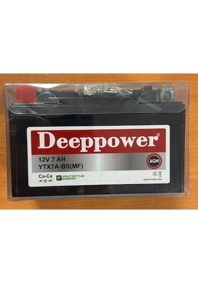 Deeppower 12 Volt 7 Amper Motosiklet Aküsü-ölçüler 152 88 94 Mm-2,5 Kg-ytx7a-bs Yatay