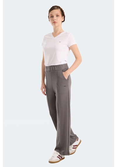 Slazenger Vılle Czg Kadın Bol Paça Koyu Gri Eşofman Altı Koyu Gri