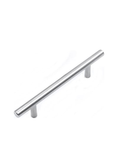 Alüminyum Paslanmaz İnox 128 mm Mobilya Boy Kulp Çap: 12 mm