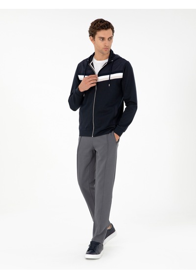Lacivert Regular Fit Sweatshirt