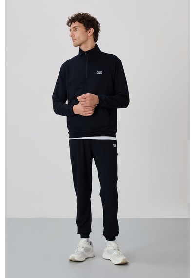 Tommy Life Herbert Lacivert Dik Yaka Eşofman Takım - 85233 Lacivert