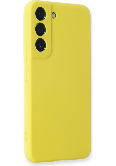 Samsung Uyumlu Galaxy S23 Plus Kılıf Nano İçi Kadife Silikon Sarı