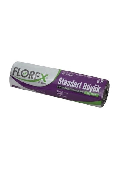 Florex Büyük Boy Çöp Poşeti 10'lu 65 x 80 CM