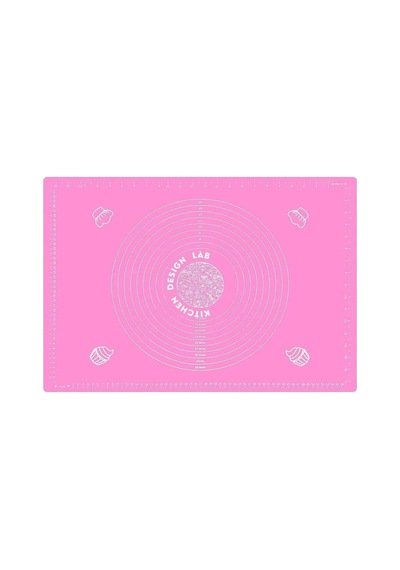 Pembe 1 Sınıf Kaliteli Silikon Hamur Açma Matı Büyük Boy Ölçülü 45 Cm X 65