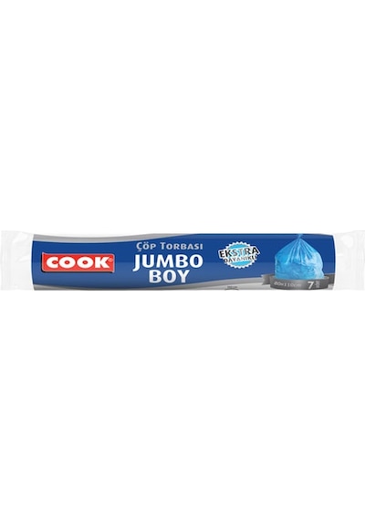 Cook Extra Jumbo Çöp Torbası Mavi 80 x 110 CM