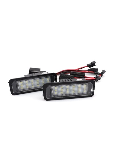 Vw Golf 5/6/7 3d0943021a Canbus İçin 2 Parçalı Arka Led Plaka Lambası Montaj Kiti Vag Vw
