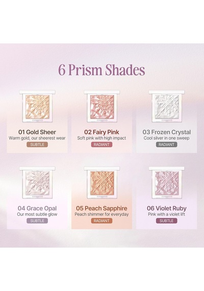 Clıo Mikro İnci Tanecikleriyle Yoğun Işıltı Sağlayan Highlighter Prism Highlighter 01 Gold Sheer