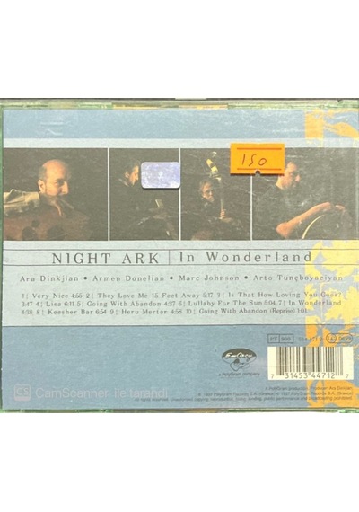 Plak Değildir Cd Dir Cd Night Ark In Wonderland Cd