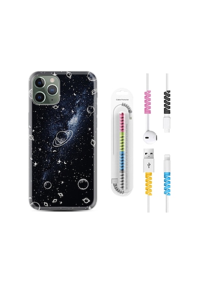 Apple Uyumlu iPhone 11 Pro Max Kılıf Kablo Koruyuculu Galaxys 1898