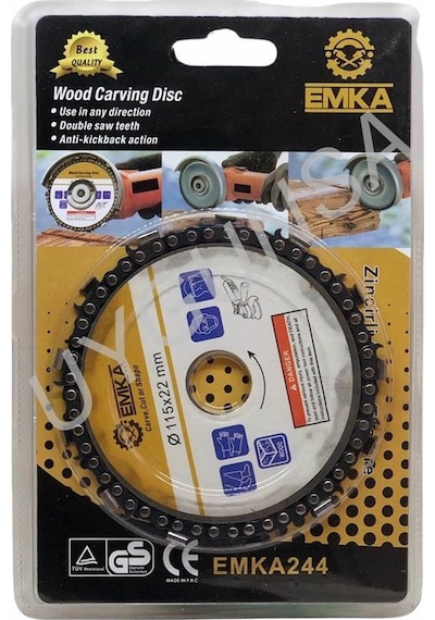 Emka Ahşap Oyma Diski Zincirli Testere 115 x 22 Mm