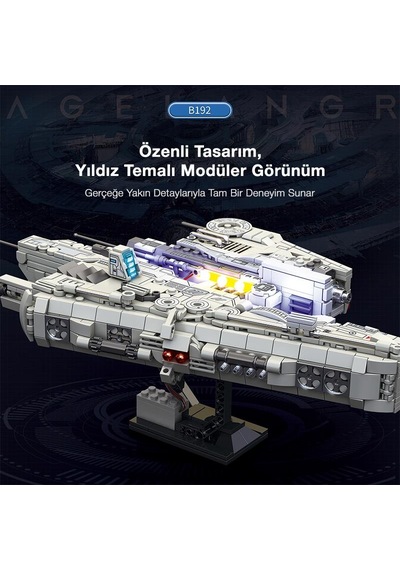 Reobrix 786 Ağır Saldırı Uçağı Lagrange B192 New Earth Heavyattack Aircraft Yaratıcı Yapı Blok Seti Building Blocks - 858 Parça