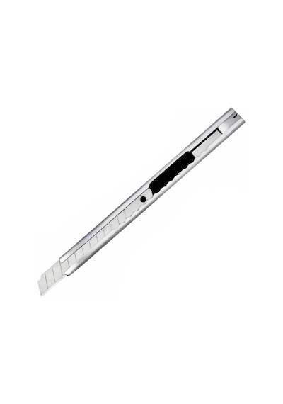 Kyrotech Profesyonel Cep Tipi İnce Metal Maket Bıçağı Alüminyum Kasalı Otomatik Bıçak Kilit Sistemli Falçata Cep Asma Klipsli 132 Mm