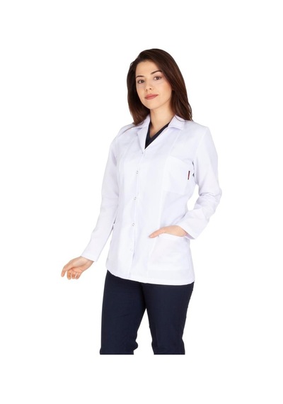 Kadın Doktor Öğretmen Önlüğü Laboratuvar Eczacı Hemşire Ceket Boy (486522223)