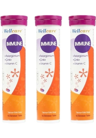 Wellcare Immune 15 Efervesan Tablet 3 Adet